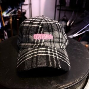 Black and Gray Plaid Cap